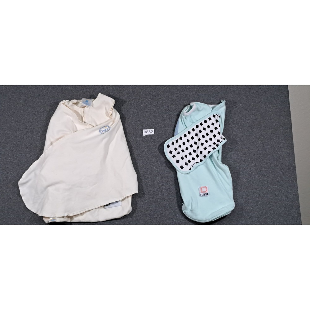 Nanit Breathing Wear Swaddle & Halo SleepSack Swaddle Bundle 0-3M Newborn